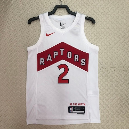 23rd Season Raptors Home White No. 2 Leonard