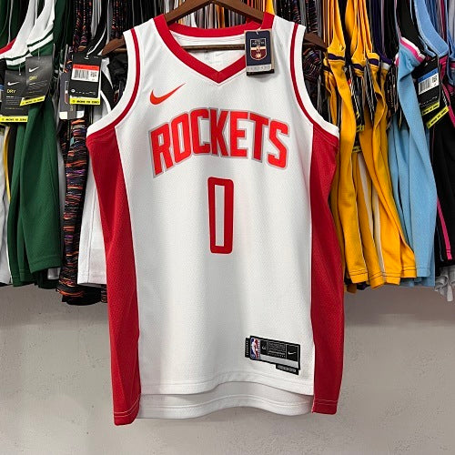 23rd Season Rockets Home White No. 0 Westbrook
