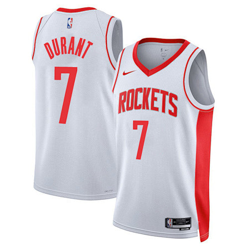 23rd Season Rockets Home White No. 7 Durant