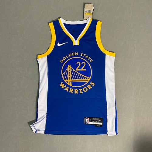 23rd Season Warriors Away Blue No. 22 Wiggins