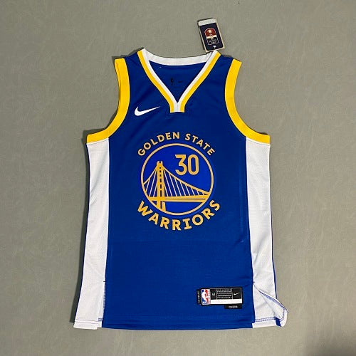 23rd Season Warriors Away Blue No. 30 Curry