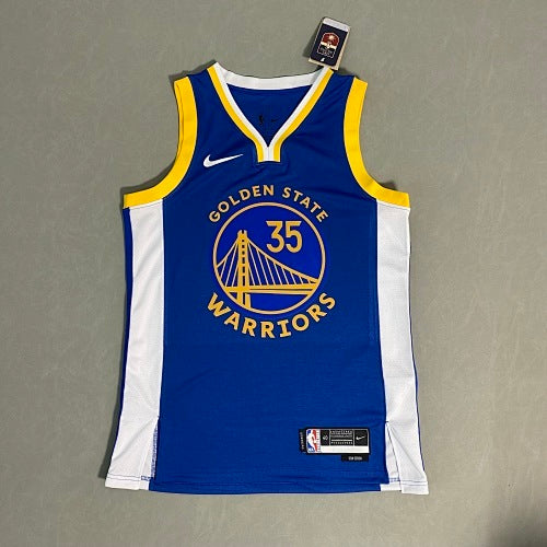 23rd Season Warriors Away Blue No. 35 Durant