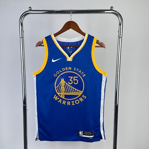 23rd Season Warriors Away Blue No. 35 Durant