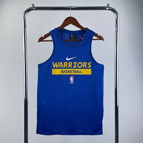23rd season Warriors blue player version training vest