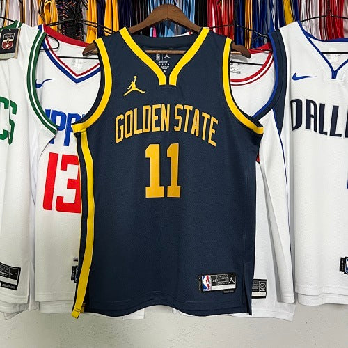 23rd Season Warriors Jordan Announcement Edition Navy Blue No. 11 Thompson
