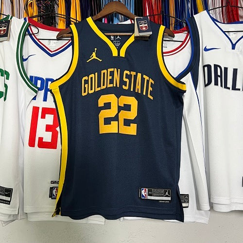 23rd Season Warriors Jordan Announcement Edition Navy Blue No. 22 Wiggins