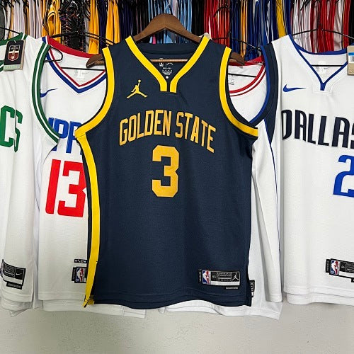 23rd Season Warriors Jordan Announcement Edition Navy Blue No. 3 Poole