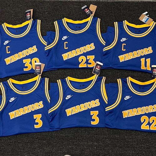 23rd season Warriors retro blue