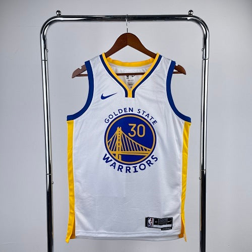 23rd Season Warriors V-neck White No. 30 Curry