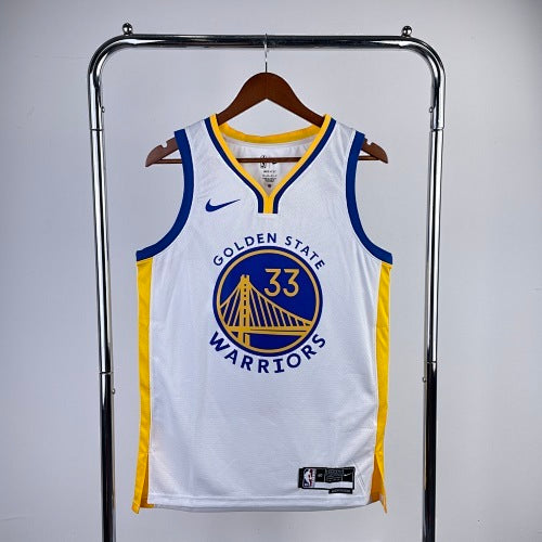 23rd season Warriors V-neck white No. 33 Wiseman