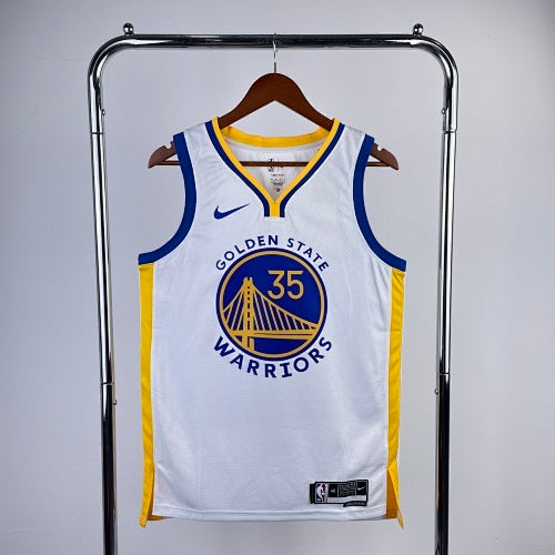 23rd Season Warriors V-neck White No. 35 Durant