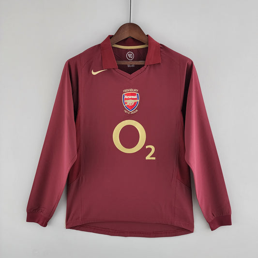 05/06 Arsenal Home Retro Long Sleeve Jersey