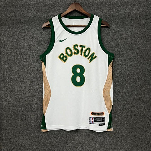 24th Season Celtics City Edition No. 8 Porzingis