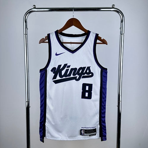 24th Season Kings Home White No. 8 LaVine