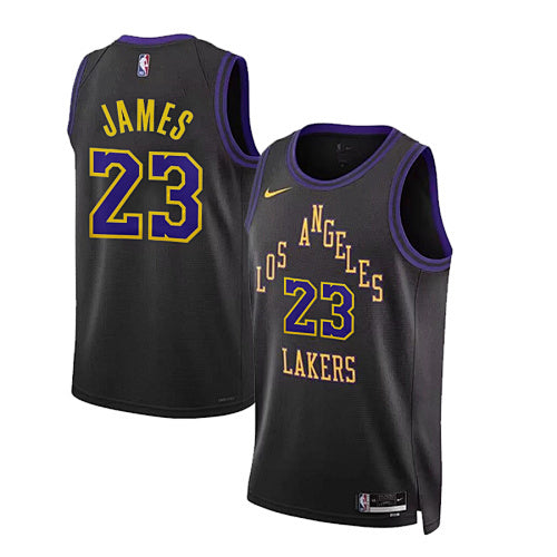 24th Season Lakers City Edition No. 23 James