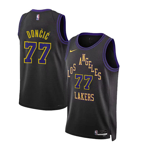 24th Season Lakers City Edition No. 77 Doncic