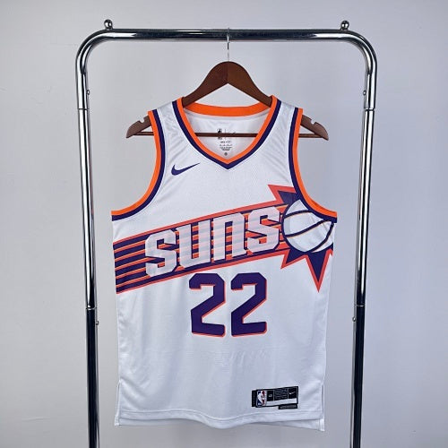 24th Season Suns Home White No. 22 Ayton