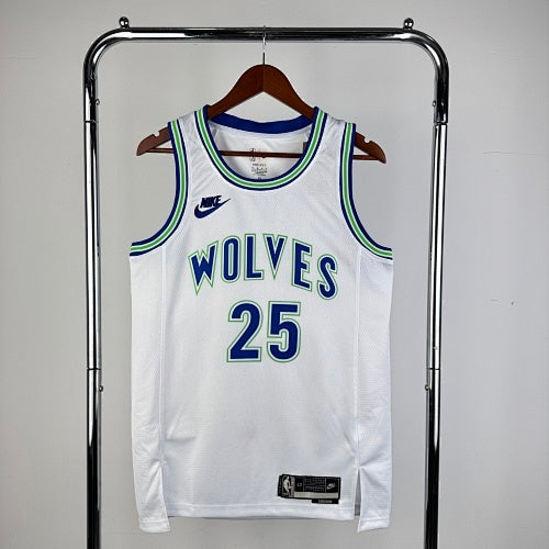 24th Season Timberwolves Retro No. 25 Rose