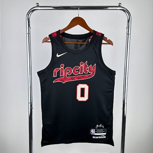 24th Season Trail Blazers City Edition No. 0 Lillard