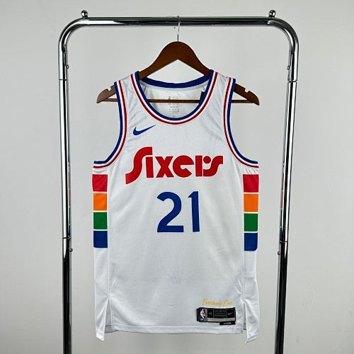 25th Season 76ers City Edition No. 21 Embiid