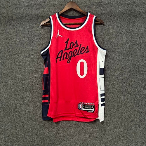 25th Season Clippers Announcement Edition Red No. 0 Westbrook
