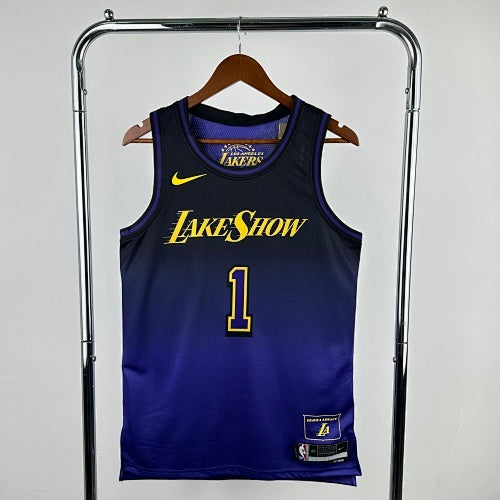 25th Season Lakers City Edition No. 1 Russell