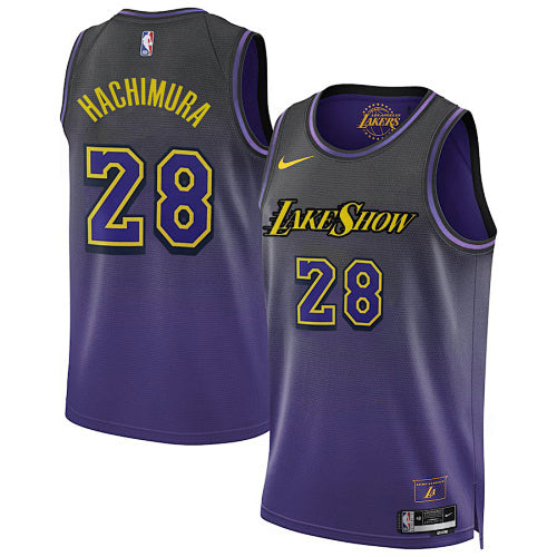 25th Season Lakers City Edition No. 28 Rui Hachimura