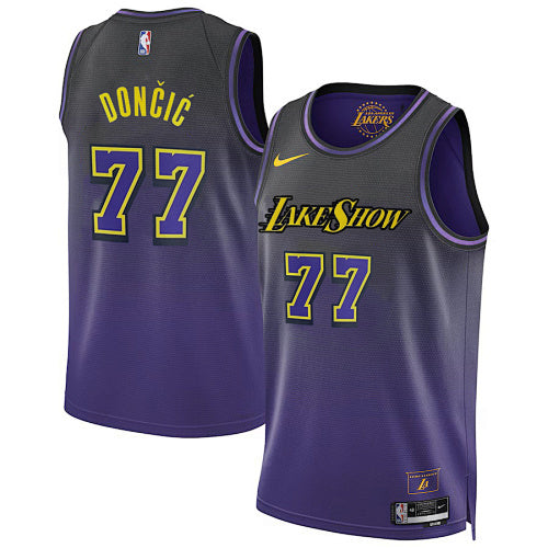 25th Season Lakers City Edition No. 77 Doncic