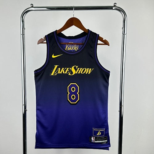 25th Season Lakers City Edition No. 8 Kobe Bryant