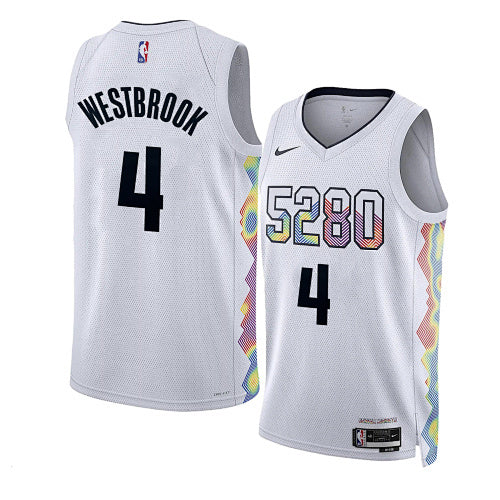 25th Season Nuggets City Edition White No. 4 Harden
