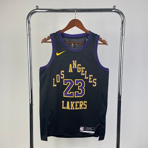 26th Season Lakers City Edition No. 23 James