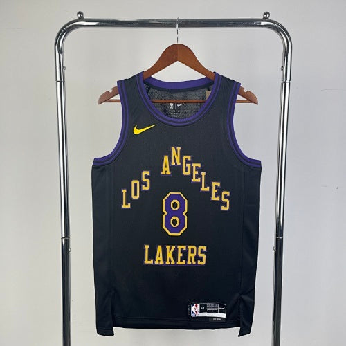 26th Season Lakers City Edition No. 8 Kobe Bryant