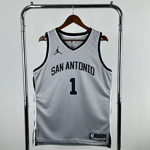 26th Season Spurs Limited Gray No. 1 Wenbanyama