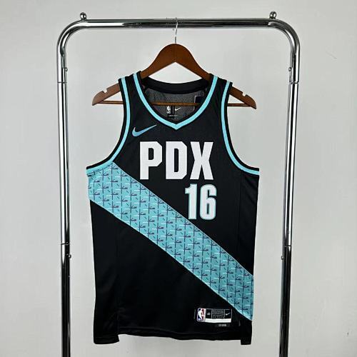 26th Season Trail Blazers City Edition No. 16 Yang Hansen