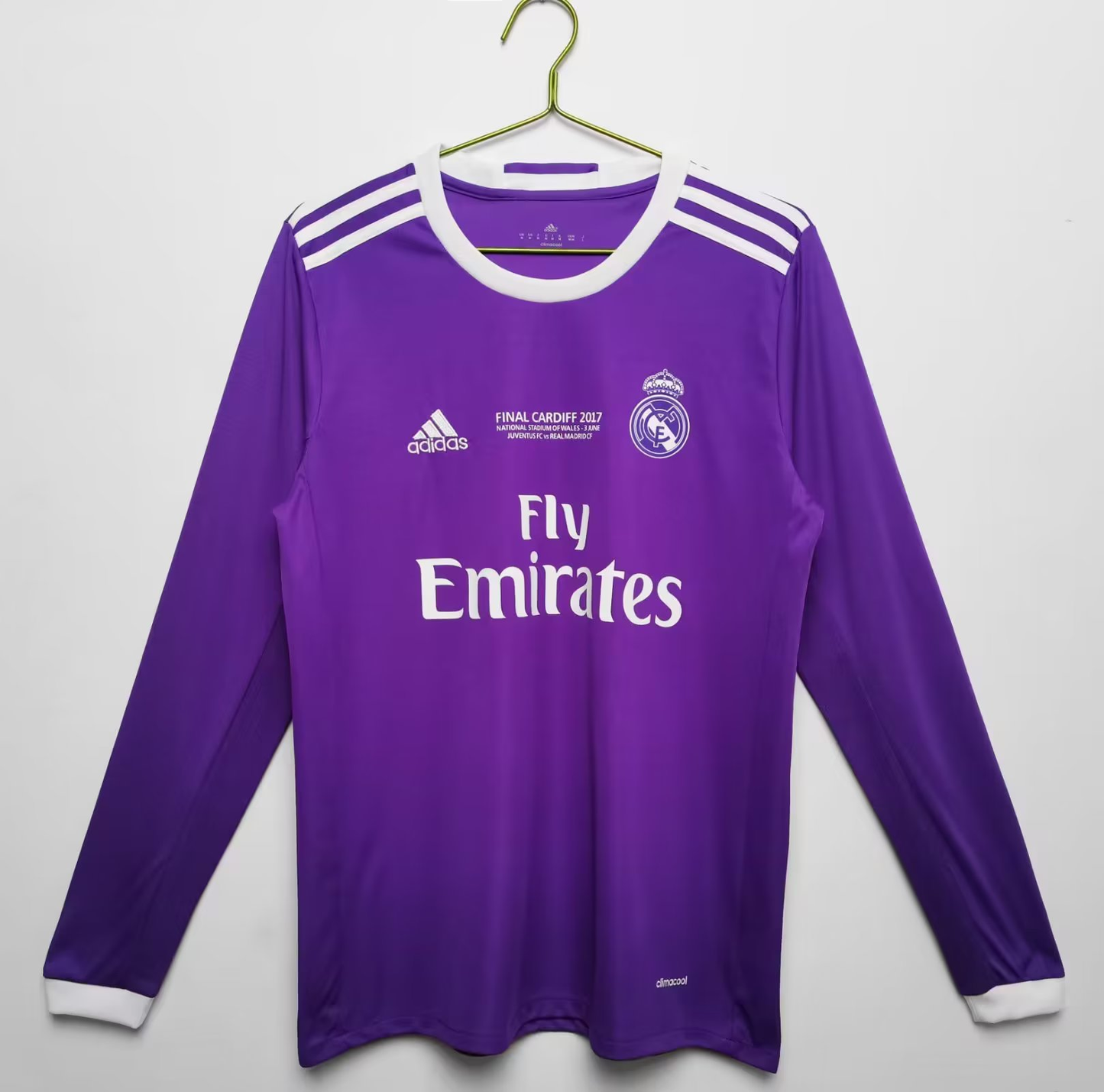 16/17 Real Madrid Home Long Sleeve Retro Jersey
