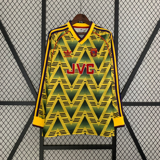 91/92 Arsenal Away Retro Long Sleeve Jersey