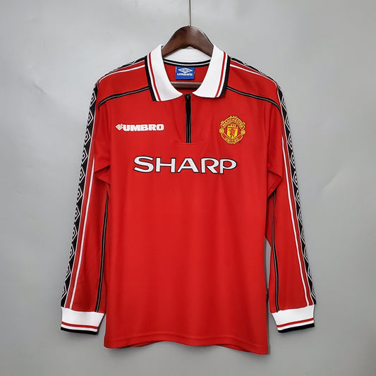 98/99 Manchester United Home Retro Long Sleeve Jersey