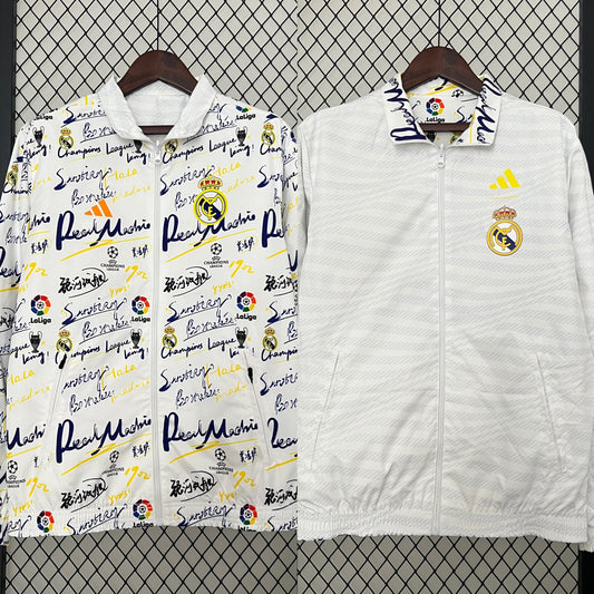 24/25 Real Madrid trench coat reversible