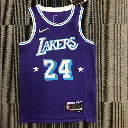 75th Anniversary 22nd Season Lakers City Edition No. 24 Kobe Bryant
