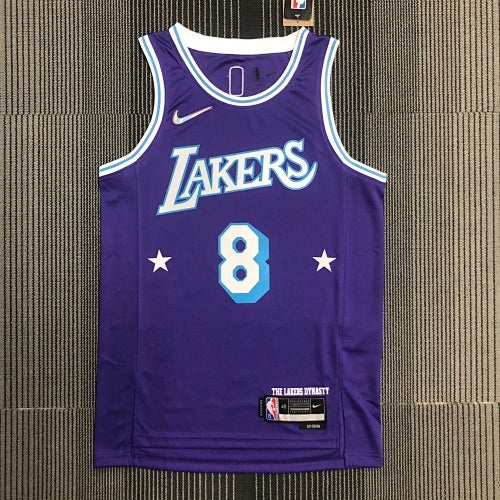 75th Anniversary 22nd Season Lakers City Edition No. 8 Kobe Bryant
