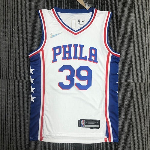 75th Anniversary 76ers V-neck White No. 39 Howard