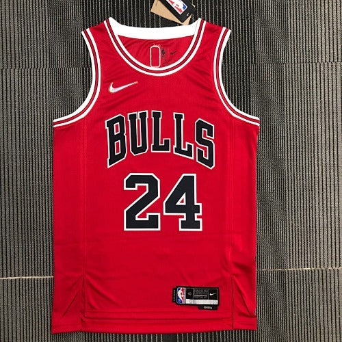 75th Anniversary Bulls Red No. 24 Markkanen