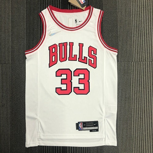 75th Anniversary Bulls White No. 33 Pippen