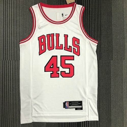 75th Anniversary Bulls White No. 45 Jordan