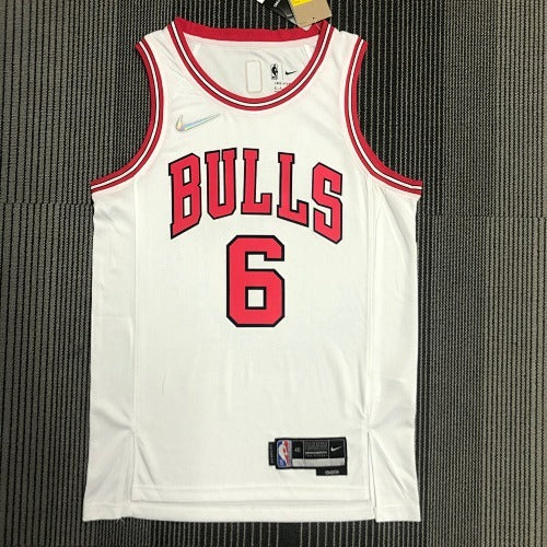 75th Anniversary Bulls White No. 6 Caronso