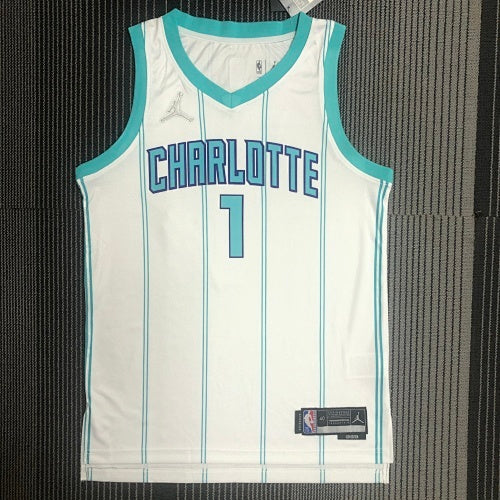 75th Anniversary Hornets White No. 1 Ball