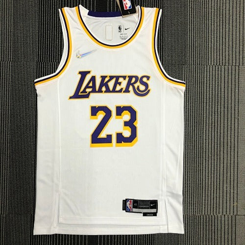 75th Anniversary Lakers White No. 23 James