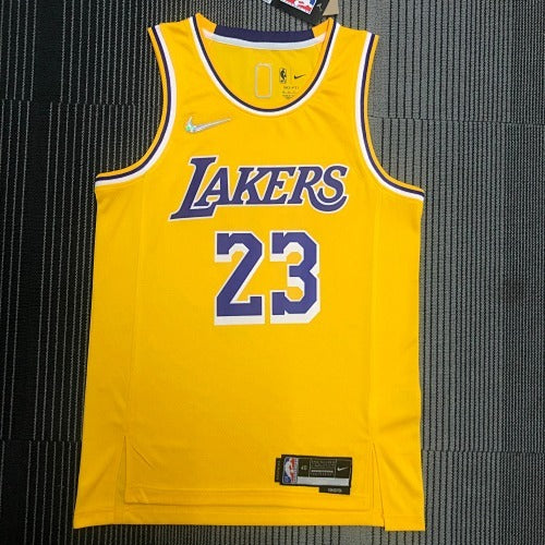 75th Anniversary Lakers Yellow No. 23 LeBron James