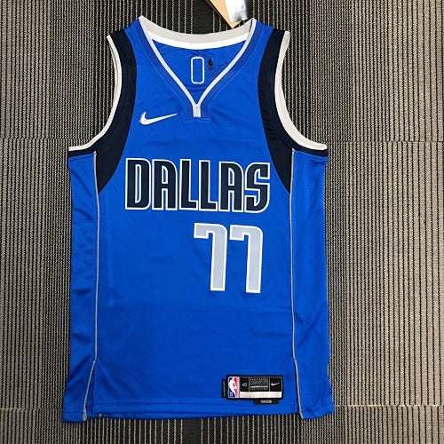 75th Anniversary Mavericks Blue No. 77 Doncic