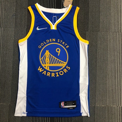75th Anniversary Warriors V-Neck Blue No. 9 Iguodala